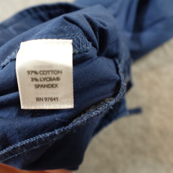 J. Jill Pants Womens 12 Stretch Cargo Ankle Cropped Casual Straight Leg Blue - Picture 8 of 11